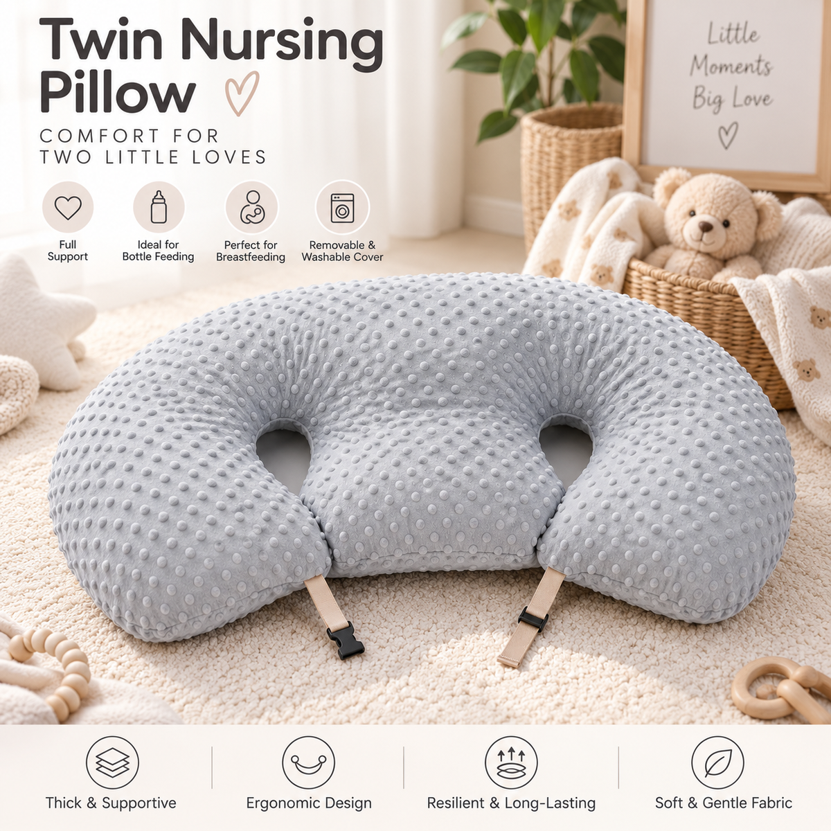 Twin Feeding & Nursing Pillow