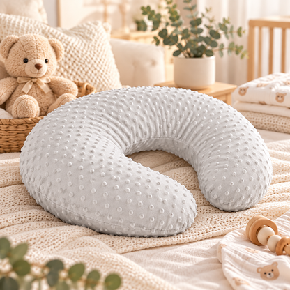 Baby Nursing Pillow – Soft Supportive Feeding Pillow with Removable Cover