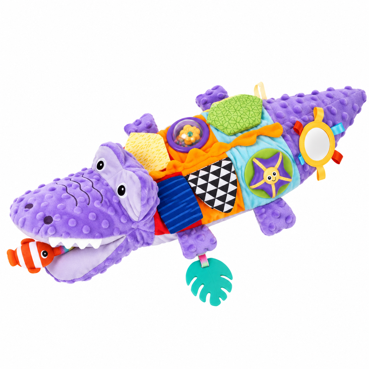 Crocodile Sensory Activity Toy – Interactive Plush Baby Development Toy