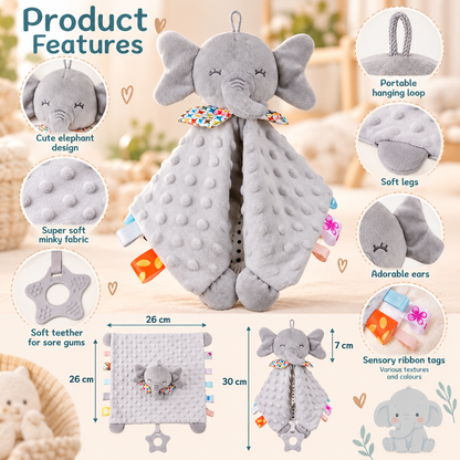 Elephant Sensory Comfort Toy Features and Size